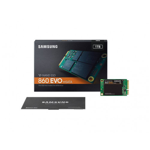 Твердотельный диск 1TB Samsung 860 EVO, V-NAND, mSATA, SATA III, [R/W - 520/550 MB/s]